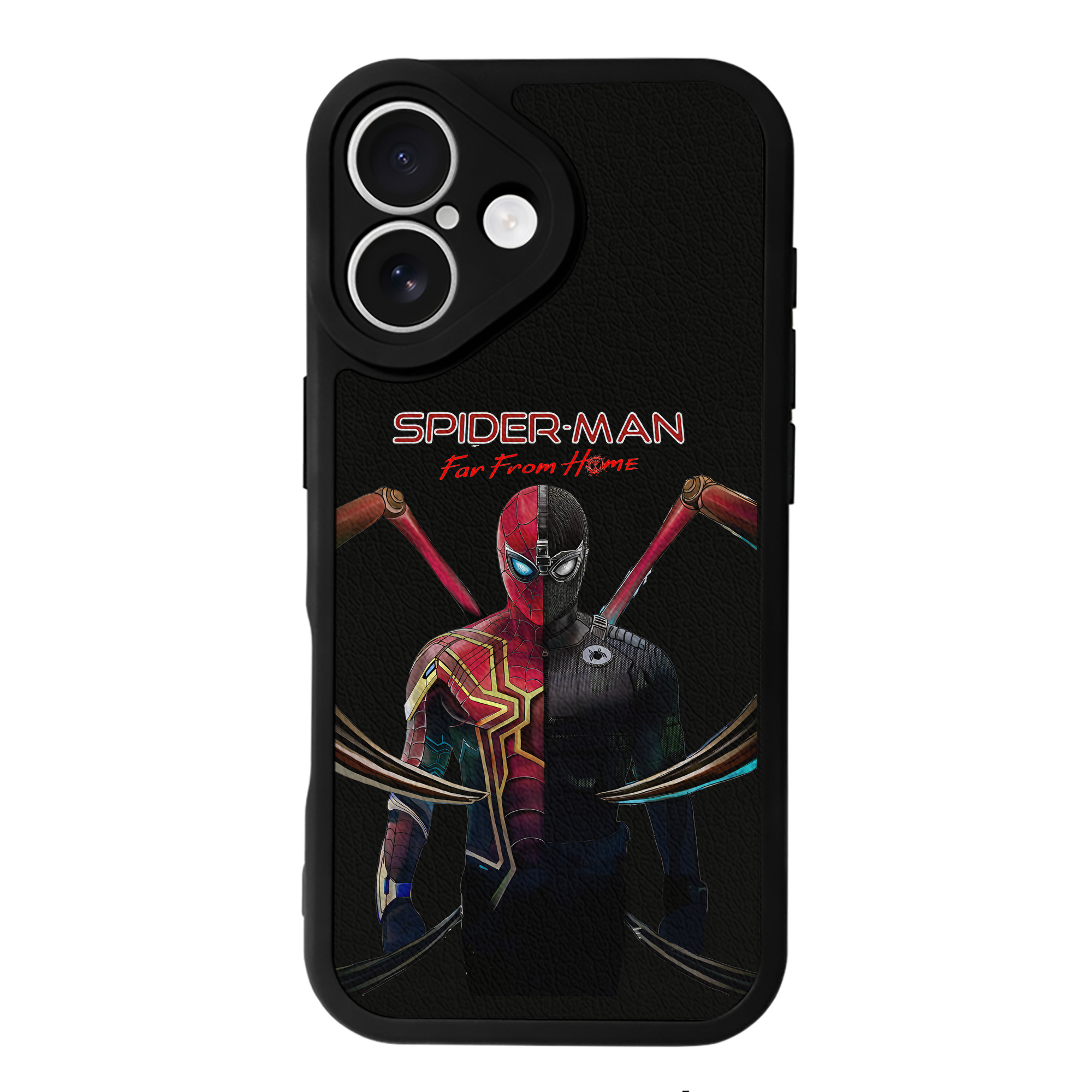 （画像用） Spider Man スパイダーマン 【iPhone 16シリーズ対応】シリコンスマホケース（レザー調） 材質：シリコン